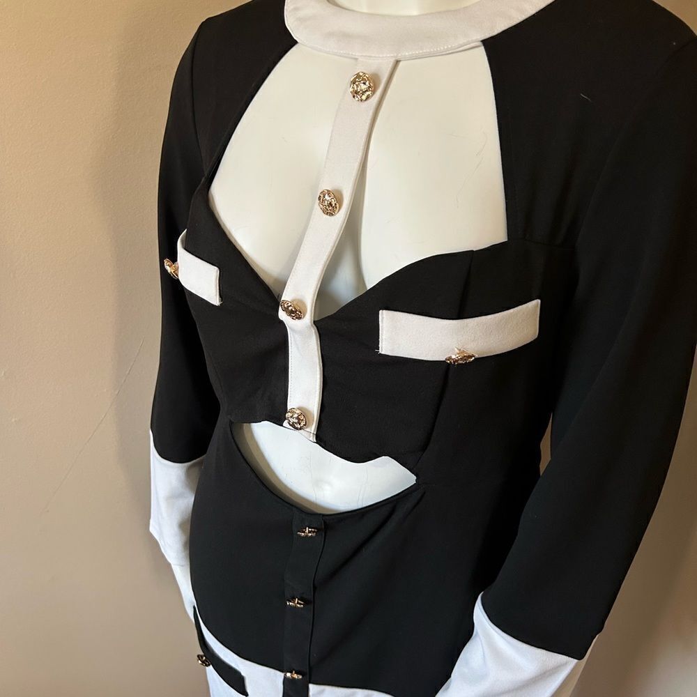NWT Classic Chic Black/White Dress - Size 2X - Picture 14 of 16